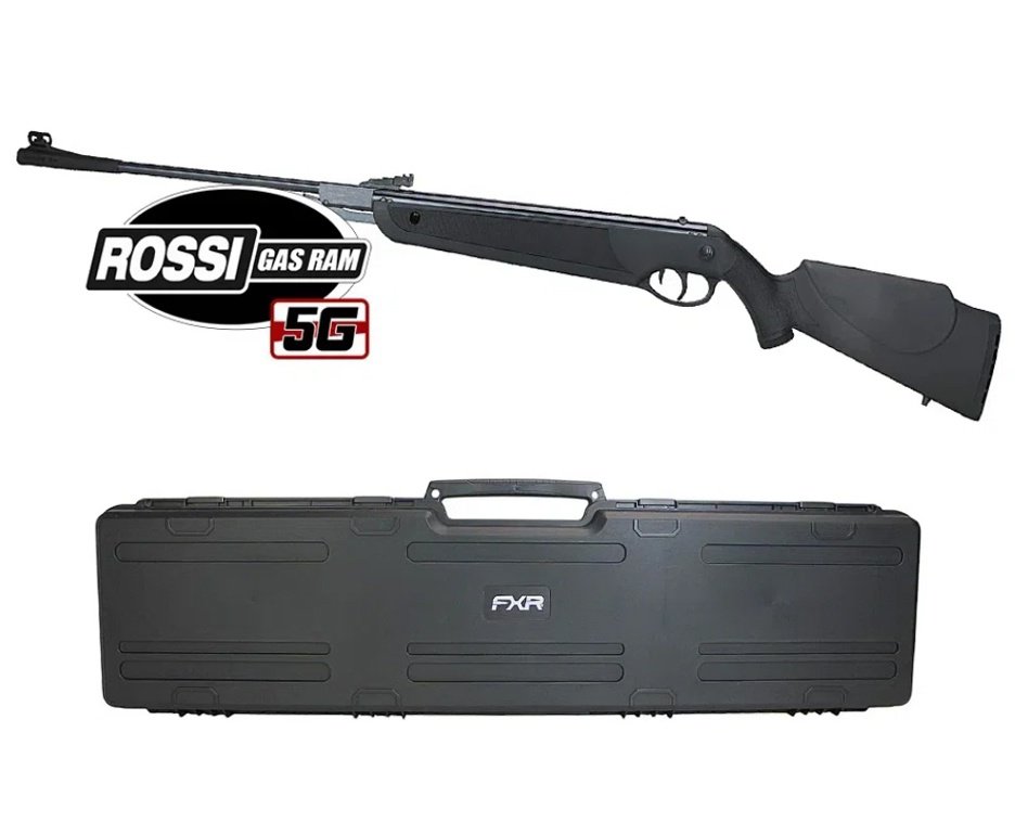 Carabina de Pressão Rossi Dione 5G Gás Ram 60kg 5,5mm + Case FXR