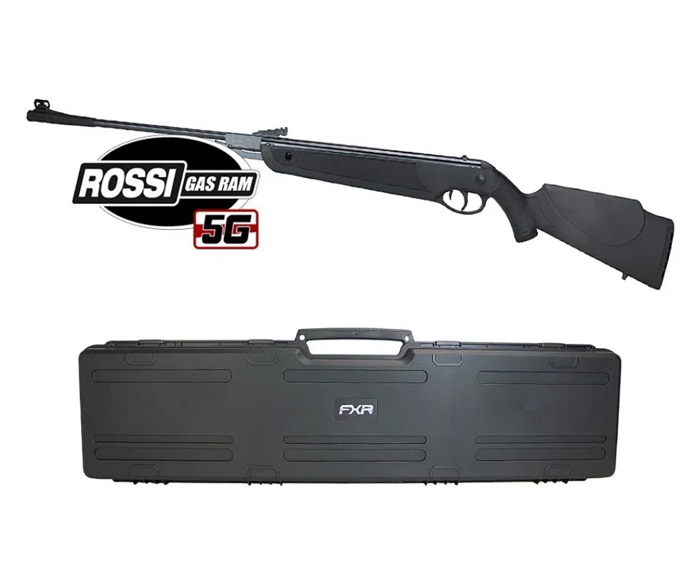 Carabina de Pressão Rossi Dione 5G Gás Ram 60kg 5,5mm + Case FXR
