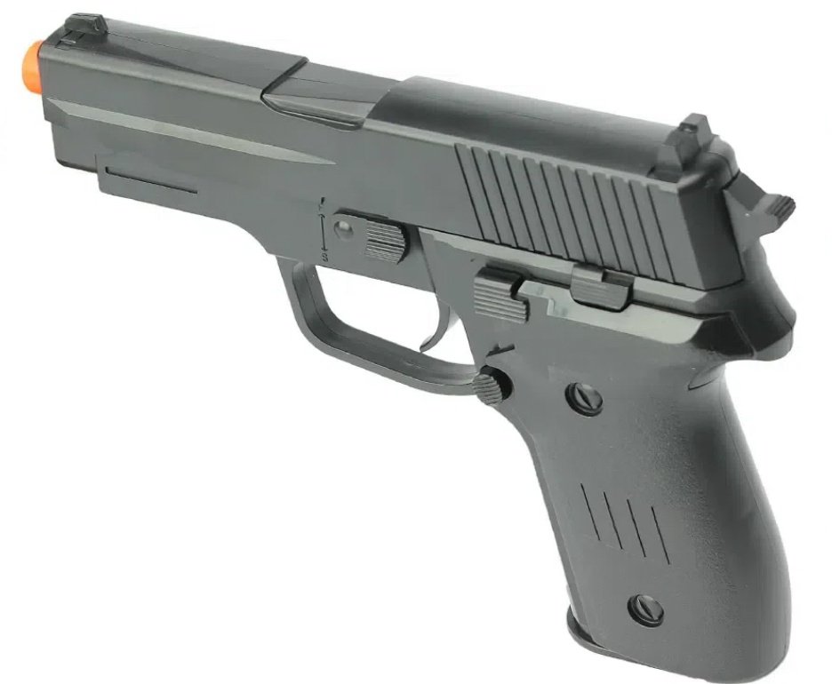 Pistola De Airsoft Vg P226 Spring 6mm Rossi Vigor + BBS + Alvos