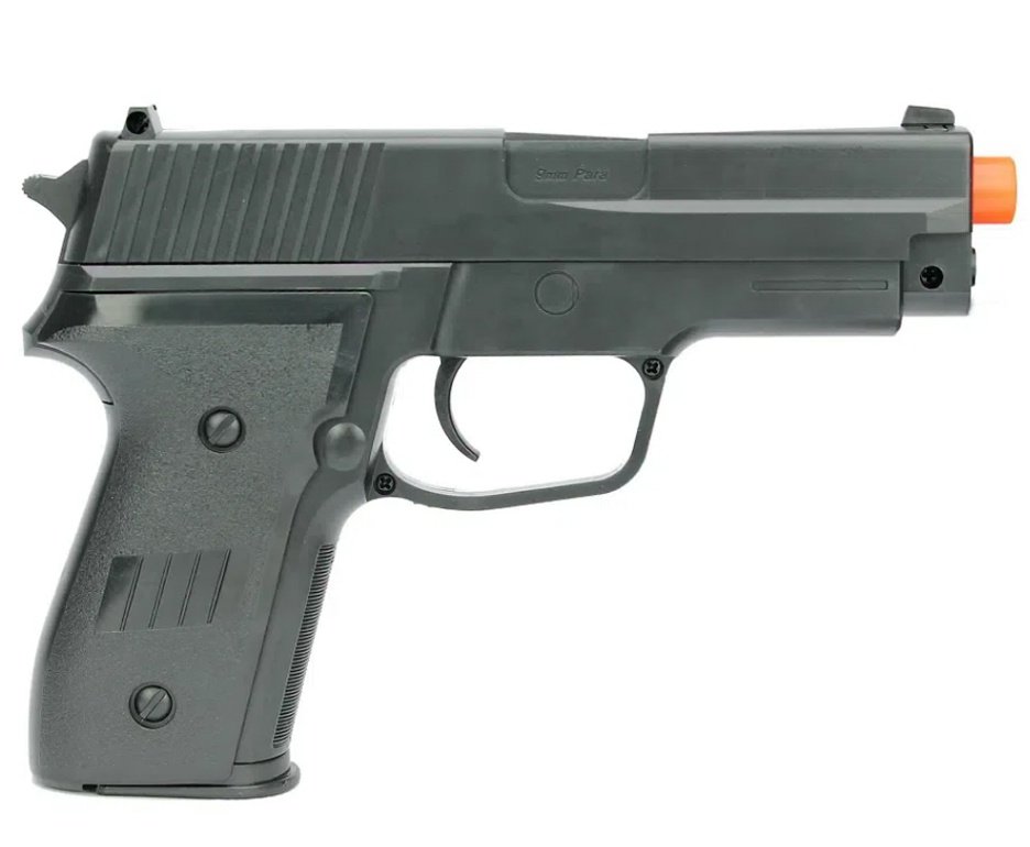 Pistola De Airsoft Vg P226 Spring 6mm Rossi Vigor + BBS + Alvos