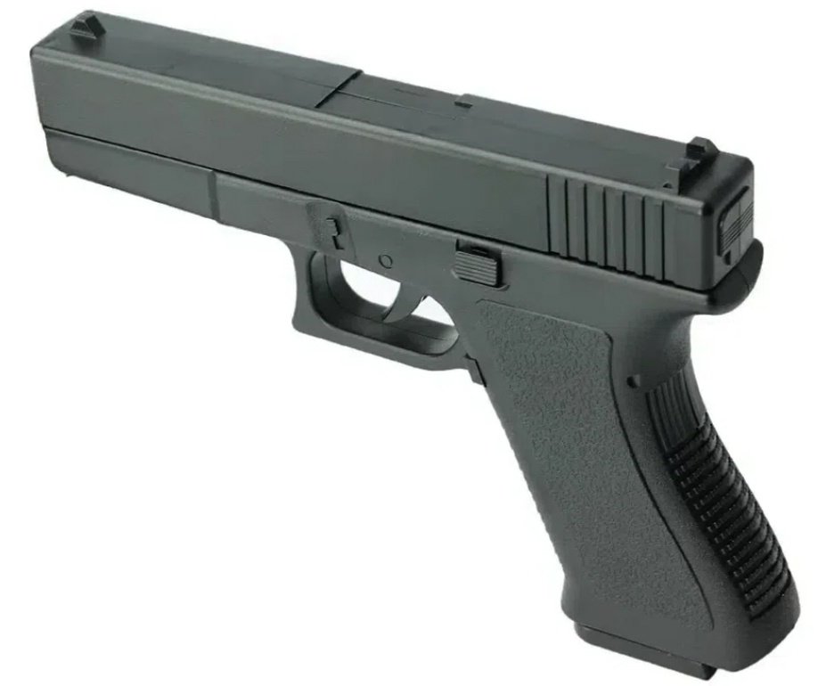 Pistola De Airsoft Vigor Glock Gk-v307 Spring Cal 6mm Rossi + BBS + Alvos + Case