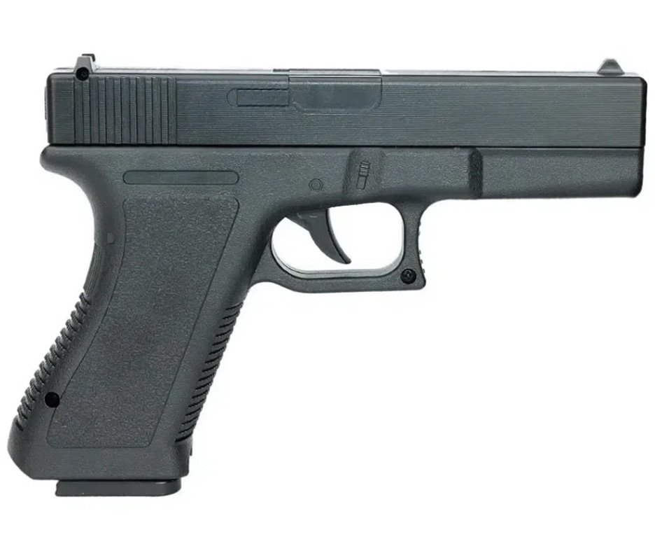 Pistola De Airsoft Vigor Glock Gk-v307 Spring Cal 6mm Rossi + BBS + Alvos + Case