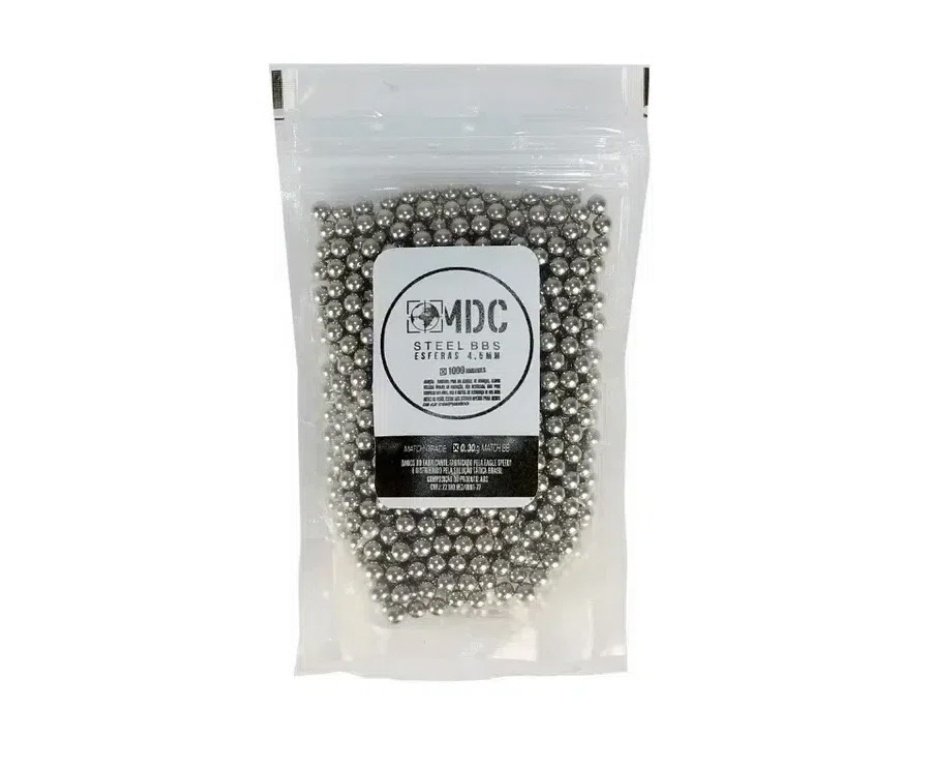 Kit 10 Unds de Cilindro Co2 12g Airsoft Airguns Puff Dino/Banza + 1.000 Esferas de Aço 4,5