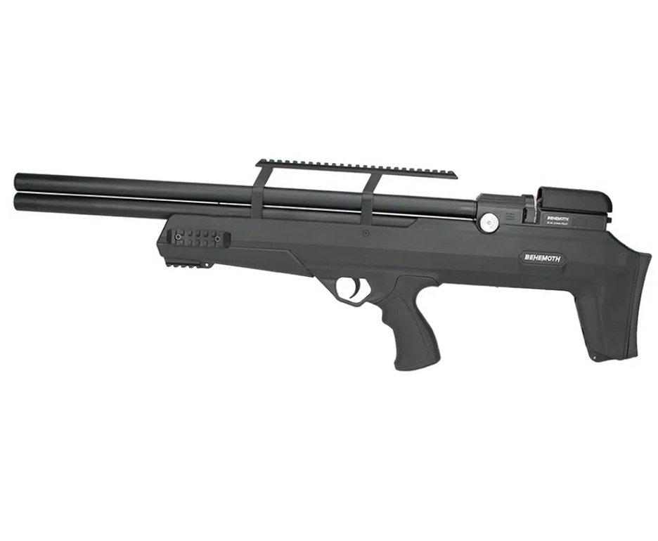 Carabina de Pressão PCP Nova Vista Bullpup Behemoth PS-R2-S Black 5.5mm com reguladora + Bomba + Capa + Luneta 3-9x40