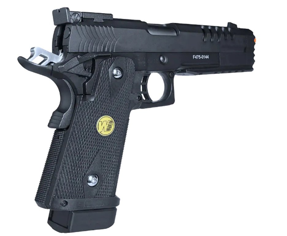 Pistola de Pressão Airgun Co2 WE 45-H012 1911 Hi-Capa-5.2-K Blowback 4.5mm