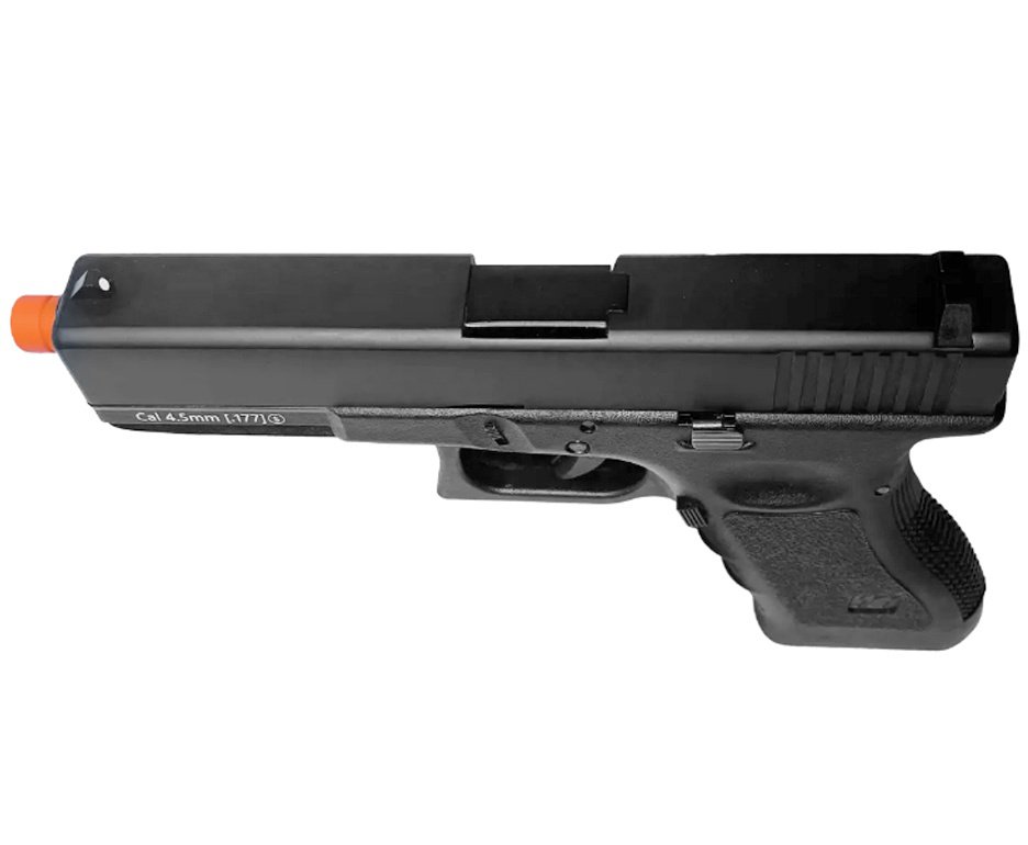 Pistola de Pressão Airgun Co2 WE/FXR 17 BK-A GEN3 Blowback 4.5mm