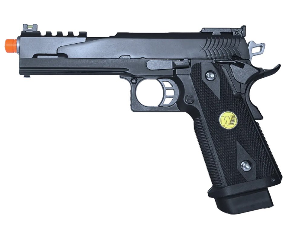 Pistola de Airsoft Green Gas WE/FXR 1911 Dragon BK 5.1 C-Auto GBB 6mm
