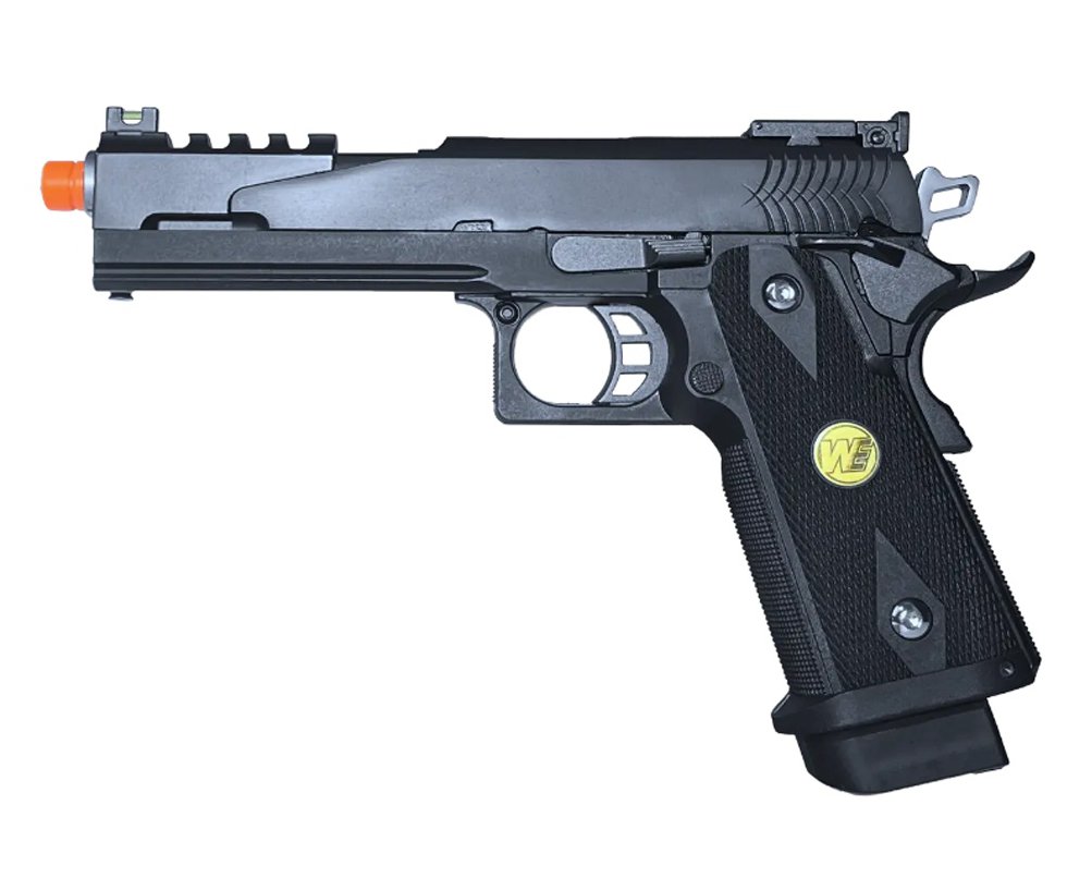 Pistola de Airsoft Green Gas WE/FXR 1911 Dragon BK 5.1 C-Auto GBB 6mm