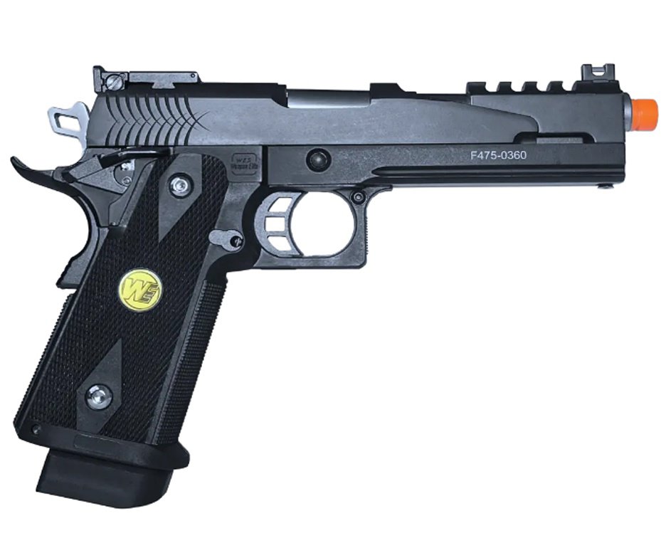Pistola de Airsoft Green Gas WE/FXR 1911 Dragon BK 5.1 C-Auto GBB 6mm