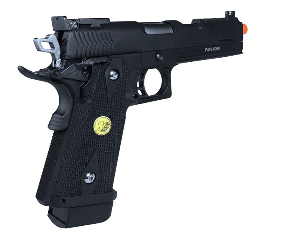 Pistola de Airsoft Green Gas WE/FXR 1911 Dragon BK 5.1 C-Auto GBB 6mm