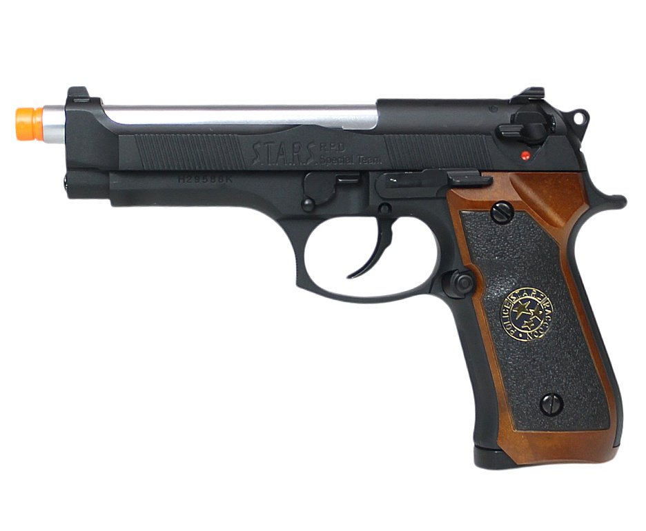 Artefato de Pressão Airgun Co2 WE/FXR M92 Biohazard BK-S Blowback 4.5mm