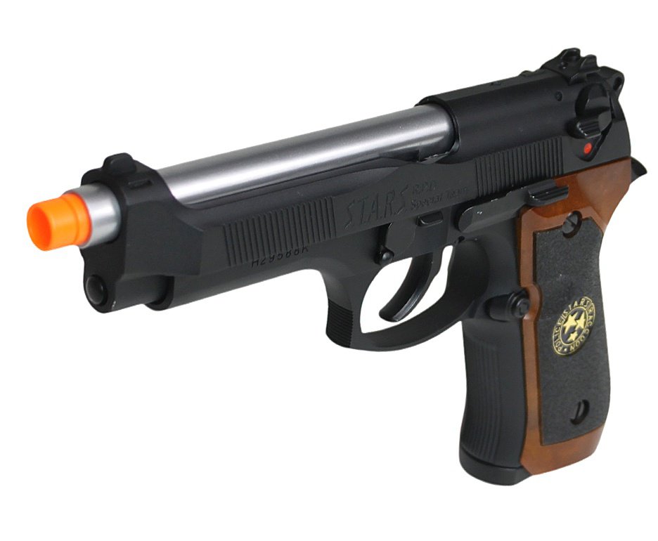 Artefato de Pressão Airgun Co2 WE/FXR M92 Biohazard BK-S Blowback 4.5mm