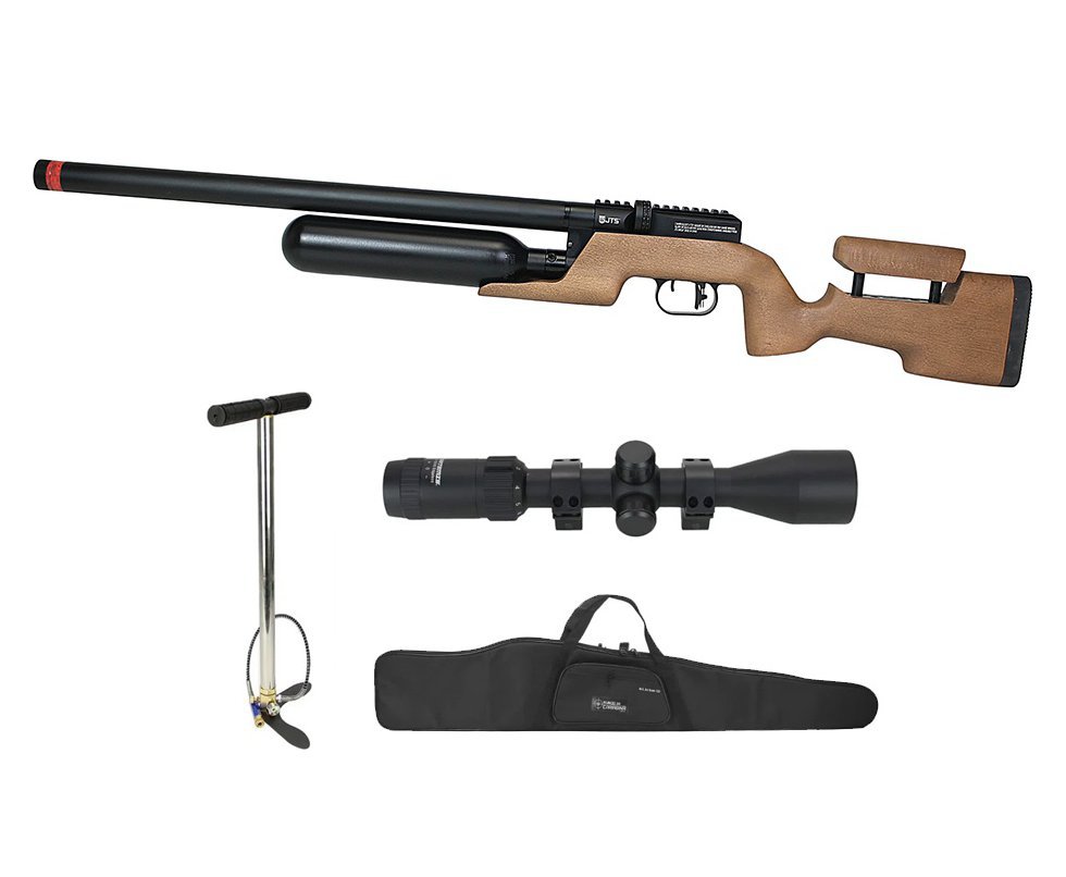 Carabina de Pressão PCP JTS Shawlawk 5.5mm - FXR + Bomba + Capa + Luneta 3-9x40