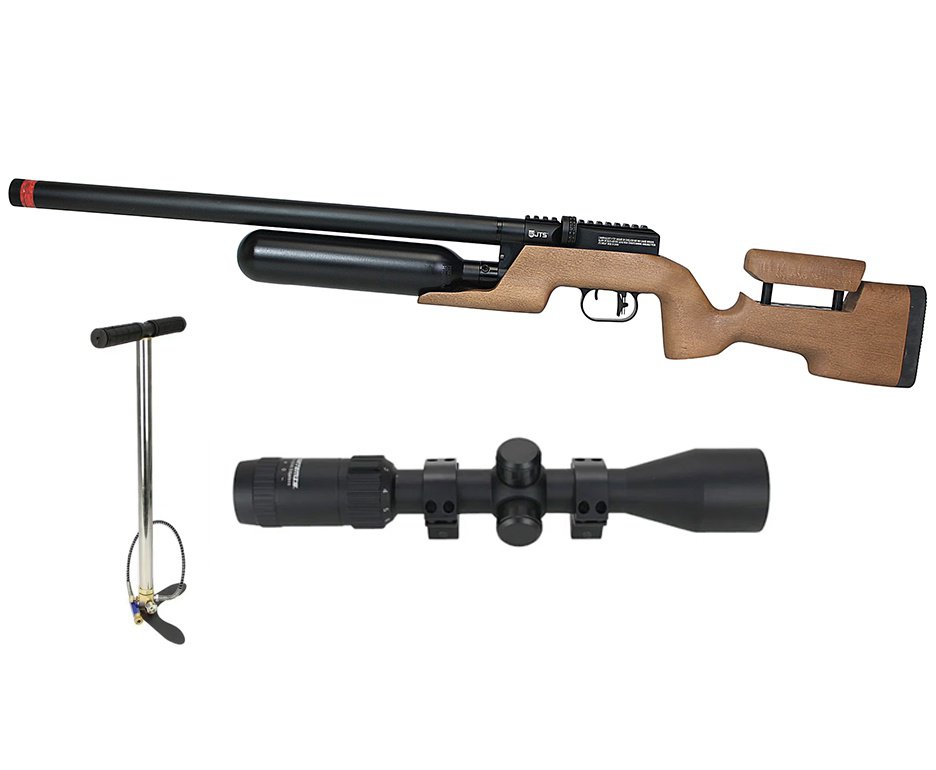 Carabina de Pressão PCP JTS Shawlawk 5.5mm - FXR + Bomba + Luneta 3-9x40