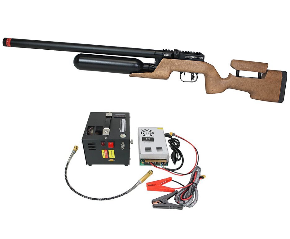 Carabina de Pressão PCP JTS Shawlawk 5.5mm - FXR + Compressor Portátil Trivolt Compact