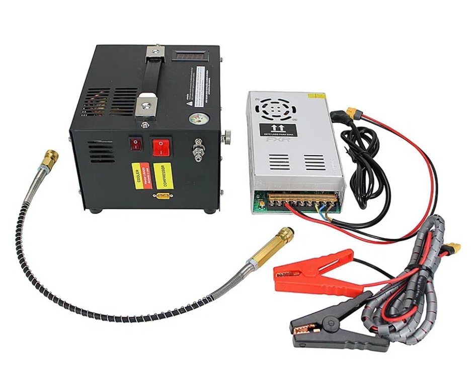 Carabina de Pressão PCP JTS Shawlawk 5.5mm - FXR + Compressor Portátil Trivolt Compact