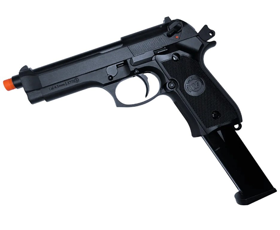Pistola de Pressão Airgun CO2 M92-BK-S Blowback WE 45-M001 4.5mm - WE/FXR