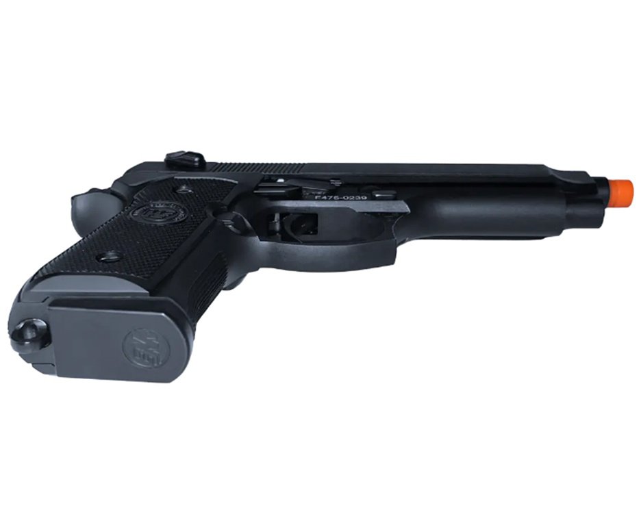 Pistola de Pressão Airgun CO2 M92-BK-S Blowback WE 45-M001 4.5mm - WE/FXR