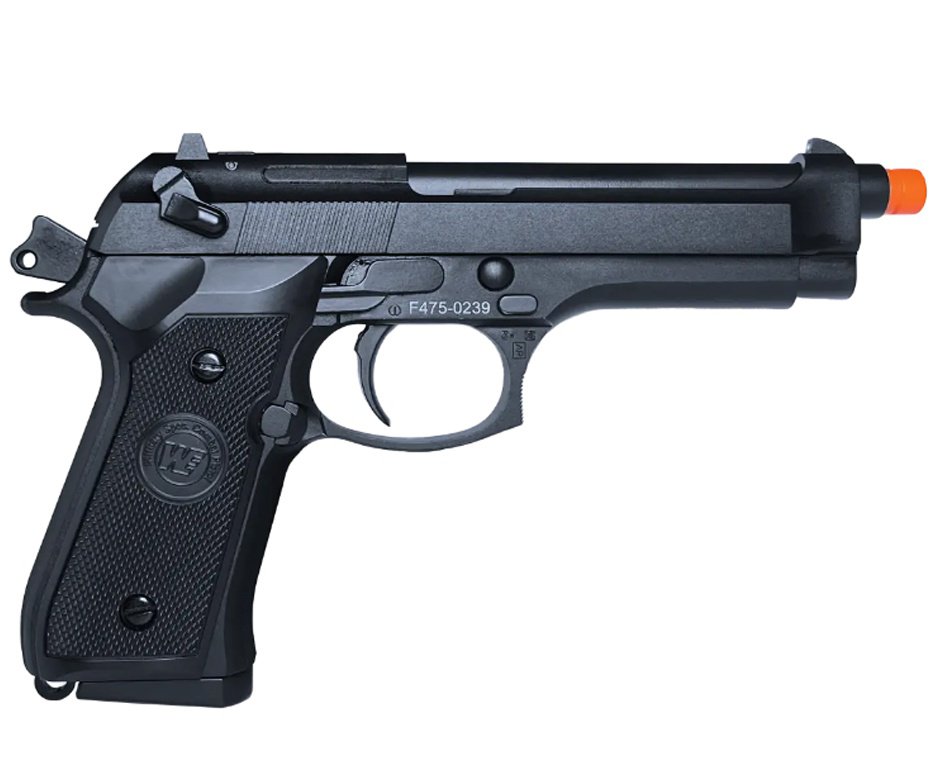 Pistola de Pressão Airgun CO2 M92-BK-S Blowback WE 45-M001 4.5mm - WE/FXR