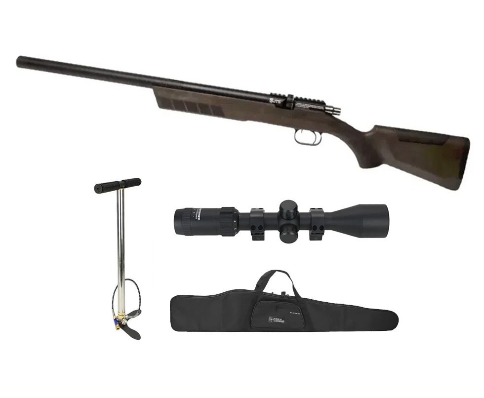Carabina de Pressão PCP FXR Stealth Hawk 5.5mm - JTS Airguns + Bomba + Capa + Luneta 3-9x40
