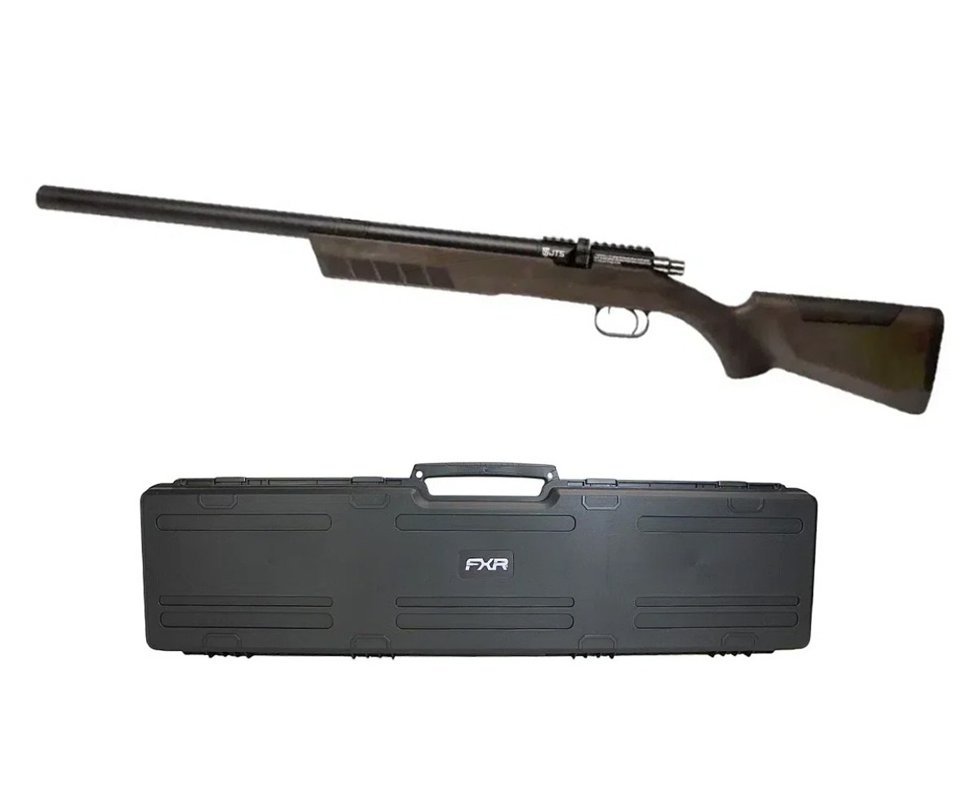 Carabina de Pressão PCP FXR Stealth Hawk 5.5mm - JTS Airguns + Case FXR