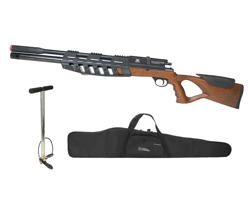 Carabina de Pressão PCP CBC Sentry Xisico 6.35mm + Bomba + Capa