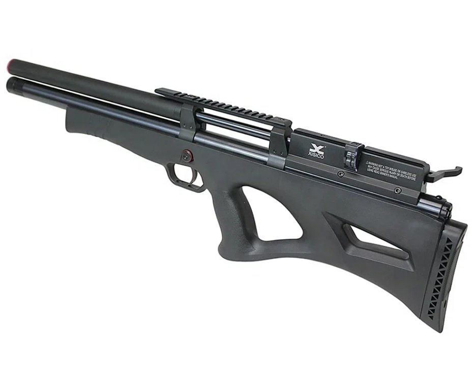 Carabina de Pressão PCP Xisico Shield Bullpup 6.35mm - FXR Arms + Bomba + Capa + Luneta 3-9x40 + Chumbos + Alvos + Kit de Limpeza + Desengripante / Anticorrosivo
