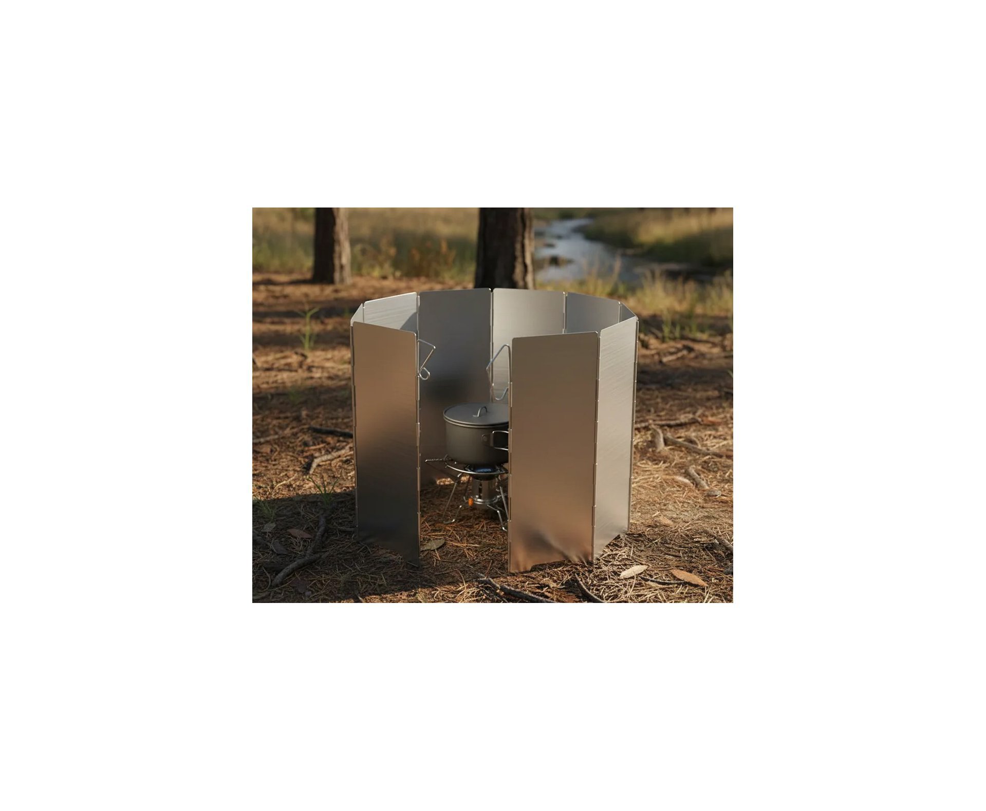 Escudo NTK corta vento para Fogareiro portátil