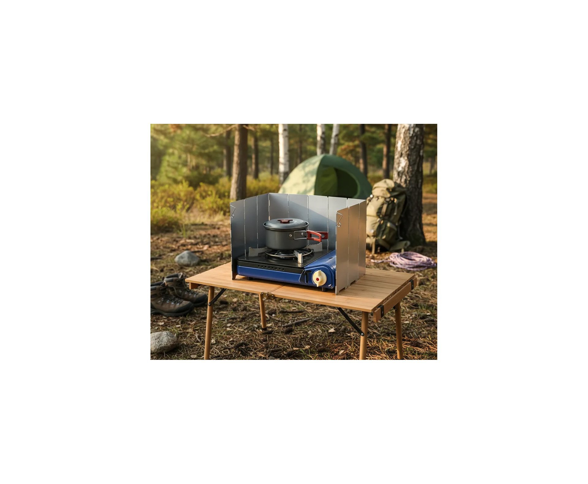 Escudo NTK corta vento para Fogareiro portátil