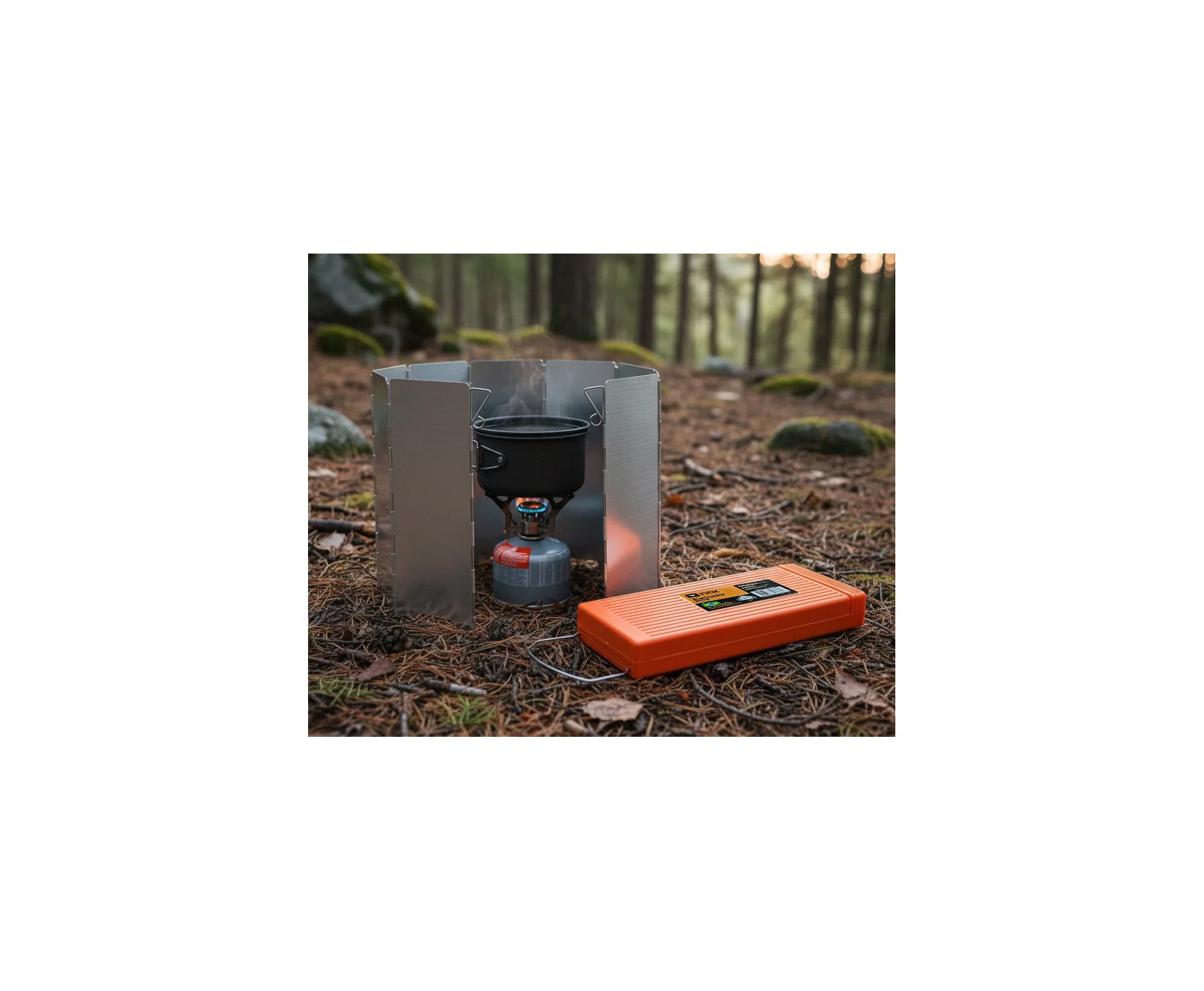 Escudo NTK corta vento para Fogareiro portátil