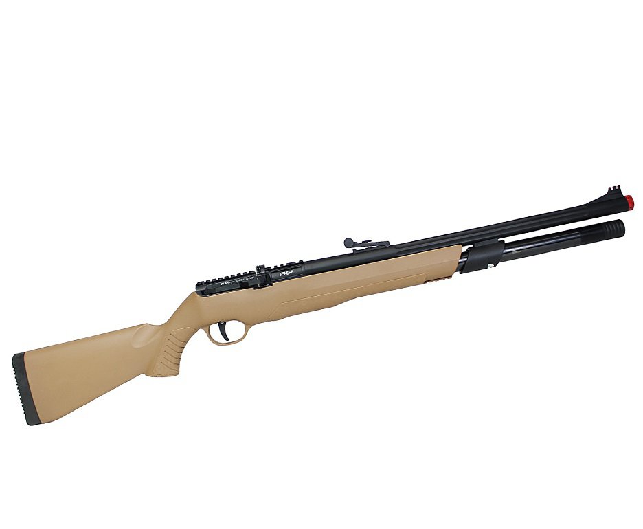 Carabina de Pressão PCP JTS AirStryke Tan 5.5mm - FXR Arms + Bomba + Capa + Luneta 3-9x40 + Chumbos + Alvos + Kit de Limpeza + Desengripante / Anticorrosivo