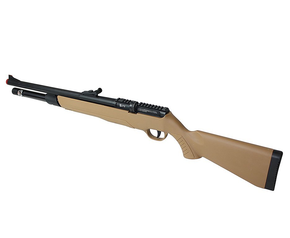 Carabina de Pressão PCP JTS AirStryke Tan 5.5mm - FXR Arms + Bomba + Capa