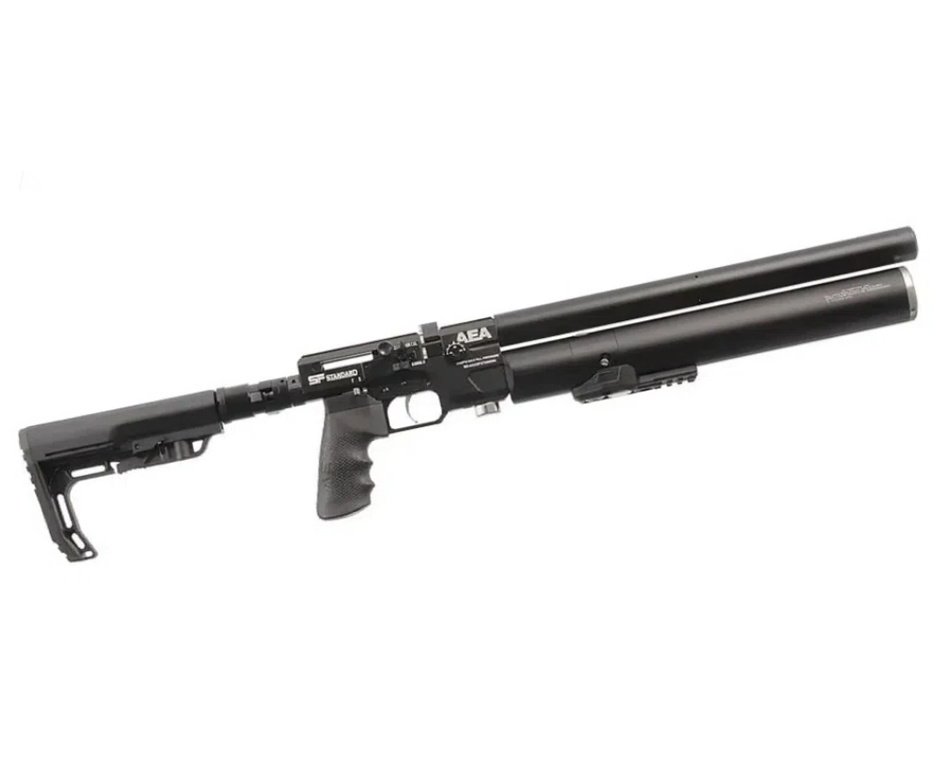 Carabina de Pressão PCP SF Sniper Semi Auto 5,5mm - AEA Airguns + Bomba + Capa + Luneta 6-24x50 + Chumbos + Alvos + Kit de Limpeza + Desengripante / Anticorrosivo