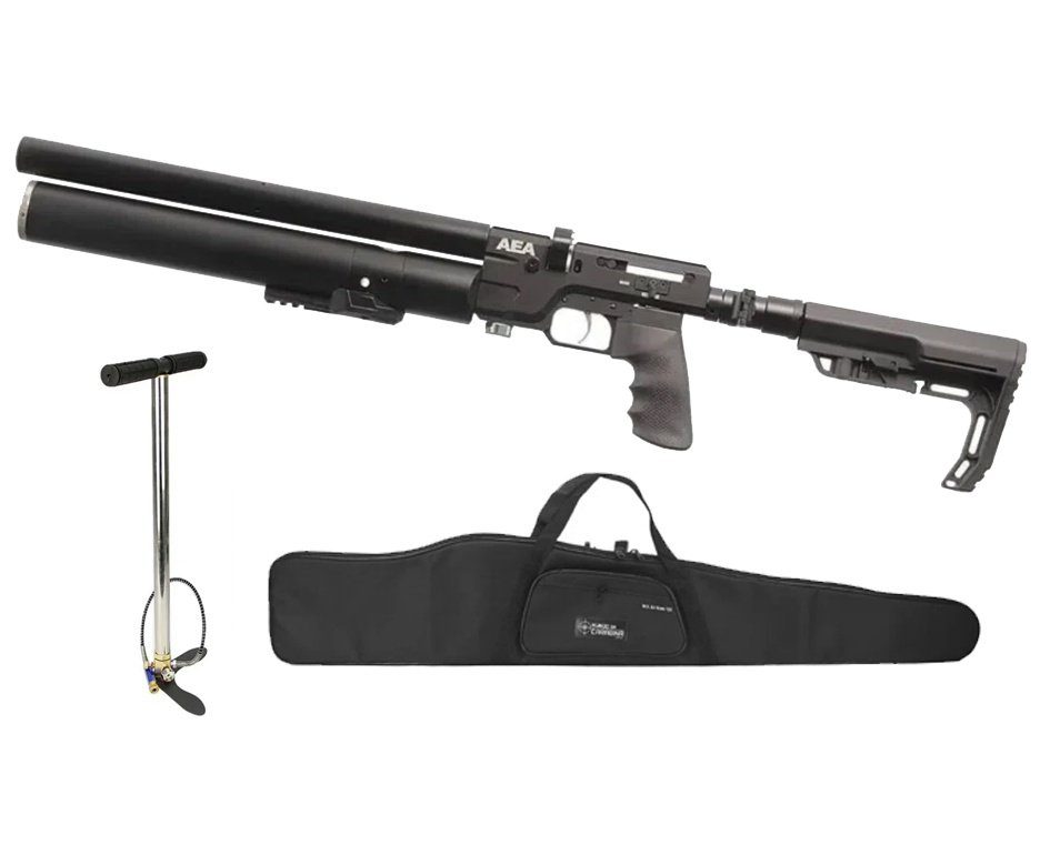 Carabina de Pressão PCP SF Sniper Semi Auto 5,5mm - AEA Airguns + Bomba + Capa