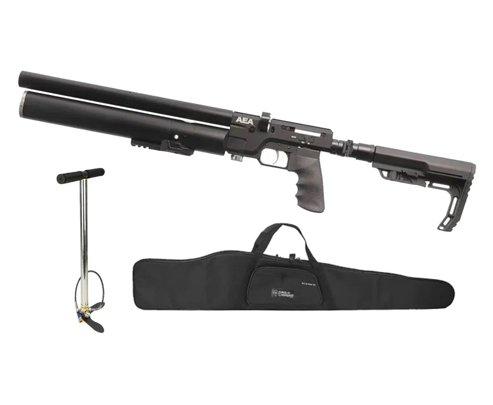 Carabina de Pressão PCP SF Sniper Semi Auto 5,5mm - AEA Airguns + Bomba + Capa