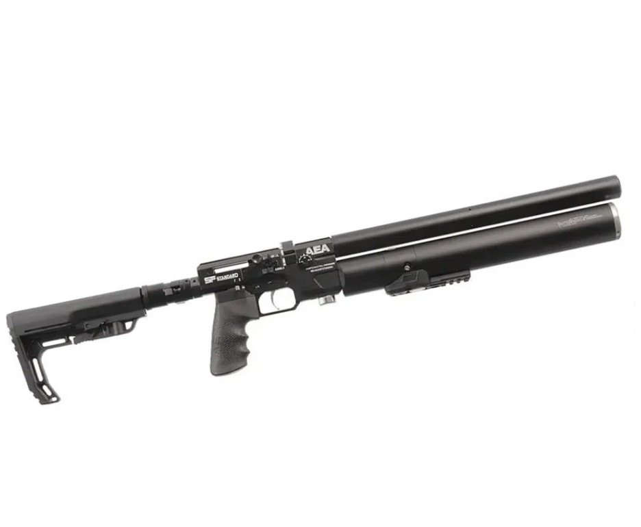 Carabina de Pressão PCP SF Sniper Semi Auto 6,35mm - AEA Airguns + Bomba + Capa + Luneta 6-24x50 + Chumbos + Alvos