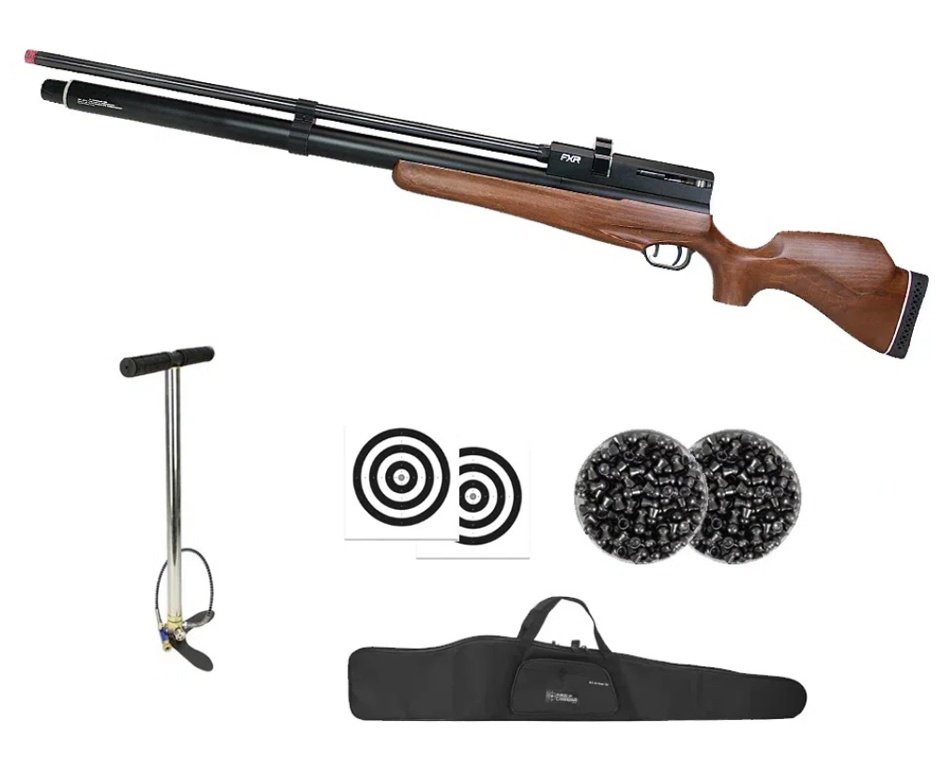 Carabina de Pressão PCP AEA Challenger Nova Big Bore 12,7mm (.50) - FXR + Bomba + Capa + Chumbos + Alvos