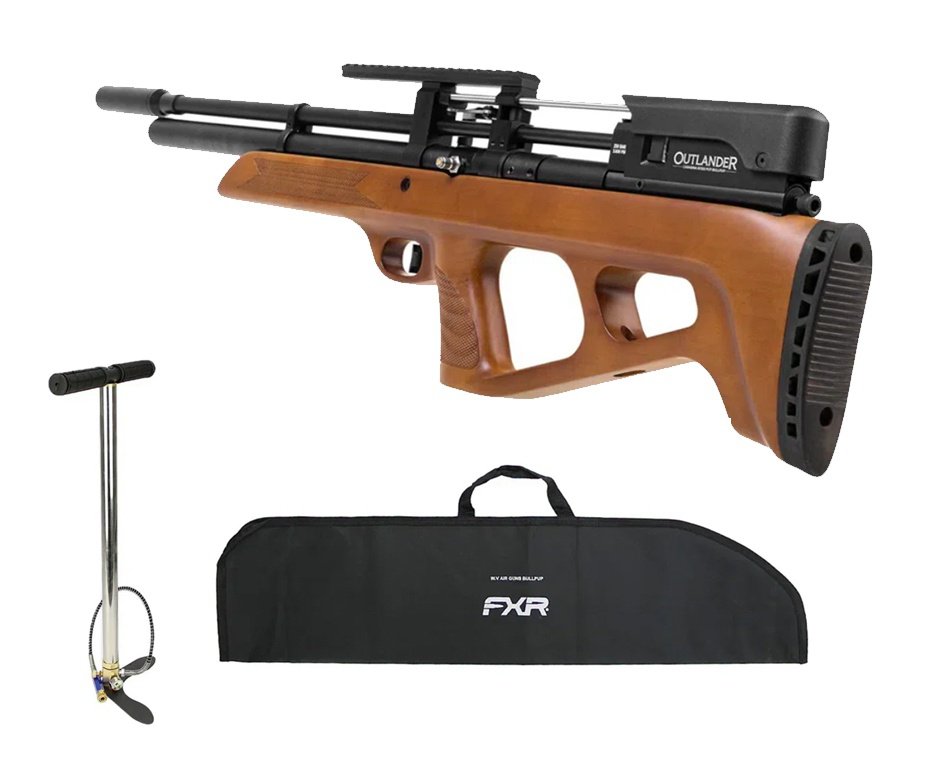 Carabina de Pressão PCP Rossi Outlander Bullpup VR Madeira 5,5mm .22 - Rossi + Bomba + Capa