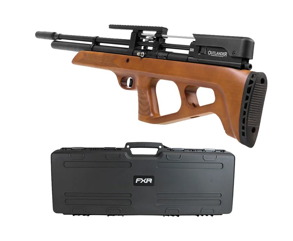 Carabina de Pressão PCP Rossi Outlander Bullpup VR Madeira 5,5mm .22 - Rossi + Case FXR