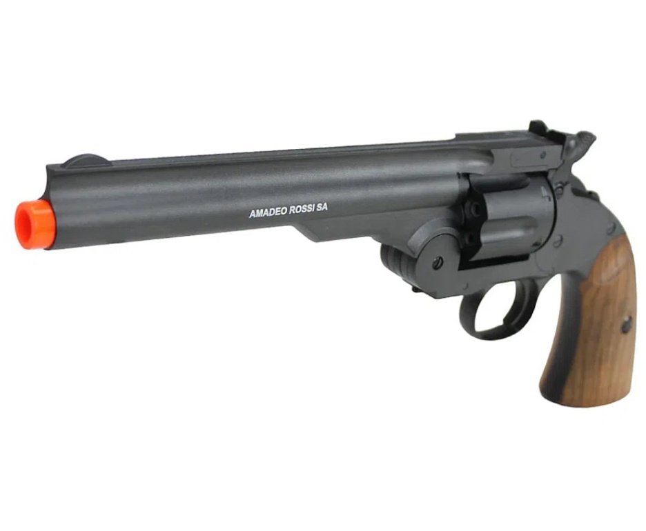 Revólver de Pressão CO2 Colt .45 Cowboy 7" Full Metal 4,5mm - Rossi + Case FXR + Co2 + BBS + Alvos