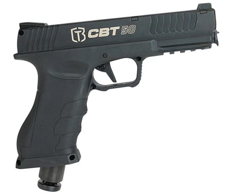 Pistola Home Defense CO2 CBT-50 Cal .50 HDP LDL - Combat + Case FXR + Co2 + BBS + Alvos