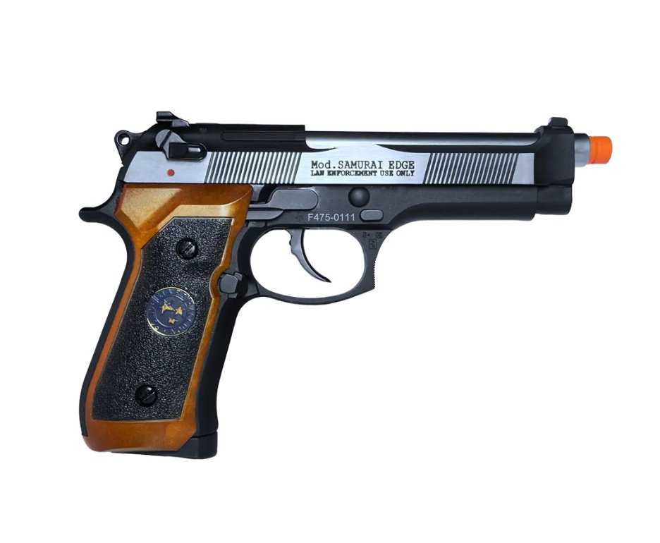 Pistola de Airsoft GBB WE M92SPS-2T Samurai Edge Biohazard 6mm - WE/FXR + GBB + BBS + Case + Alvos