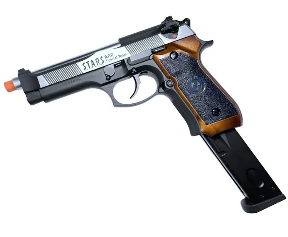 Pistola de Airsoft GBB WE M92SPS-2T Samurai Edge Biohazard 6mm - WE/FXR + GBB + BBS