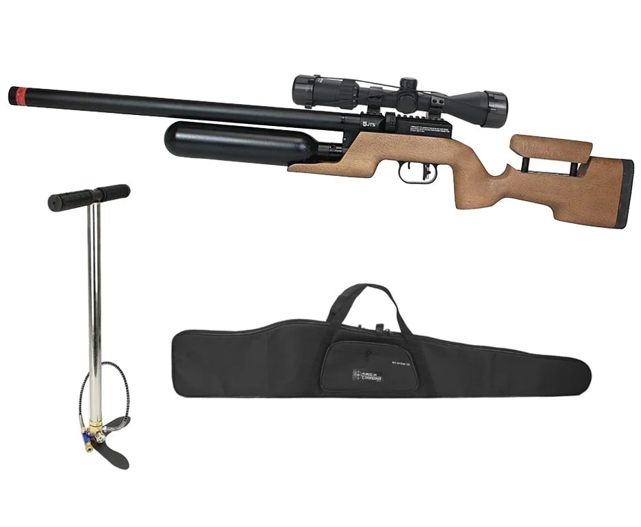 Carabina de Pressão PCP JTS Shawlawk 6.35mm - FXR + Bomba + Capa + Luneta 3-9x40