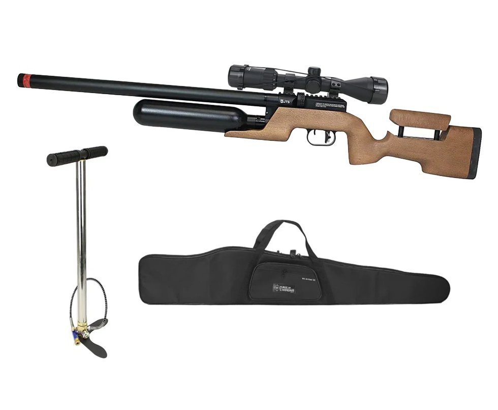 Carabina de Pressão PCP JTS Shawlawk 6.35mm - FXR + Bomba + Capa + Luneta 3-9x40