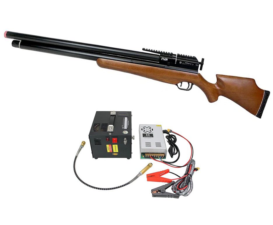 Carabina de Pressão PCP AEA Challenger Nova 7.62mm - FXR + Compressor Portátil Trivolt Compact