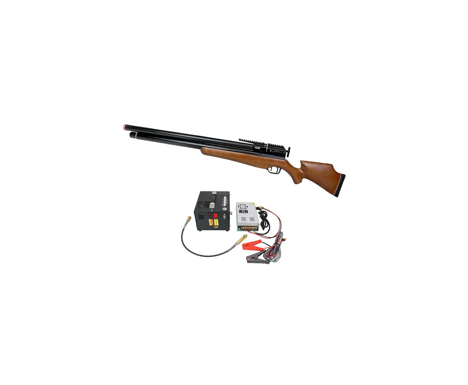 Carabina de Pressão PCP AEA Challenger Nova 7.62mm - FXR + Compressor Portátil Trivolt Compact