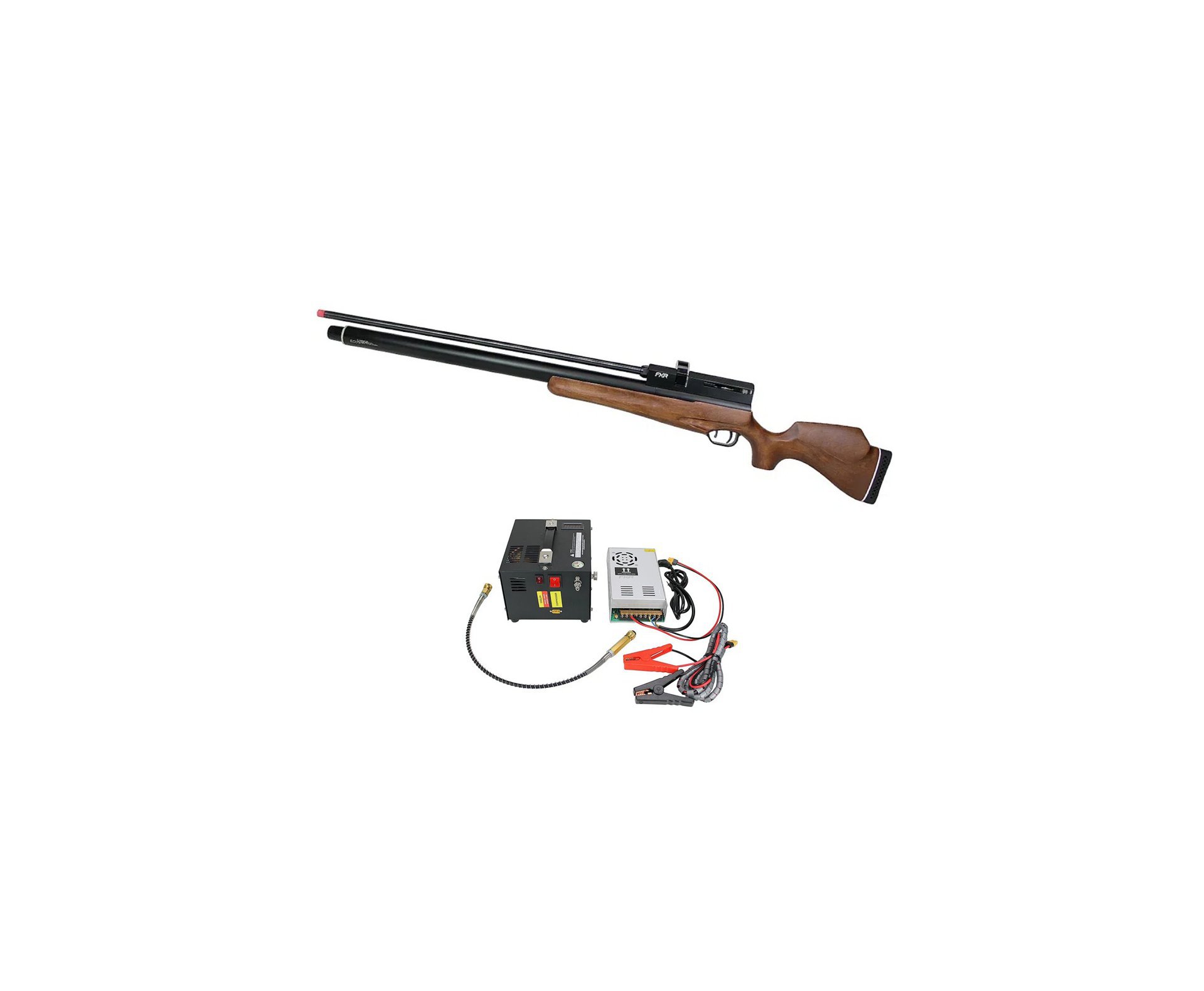 Carabina de Pressão PCP AEA Challenger Nova Big Bore 9mm - FXR + Compressor Portátil Trivolt Compact