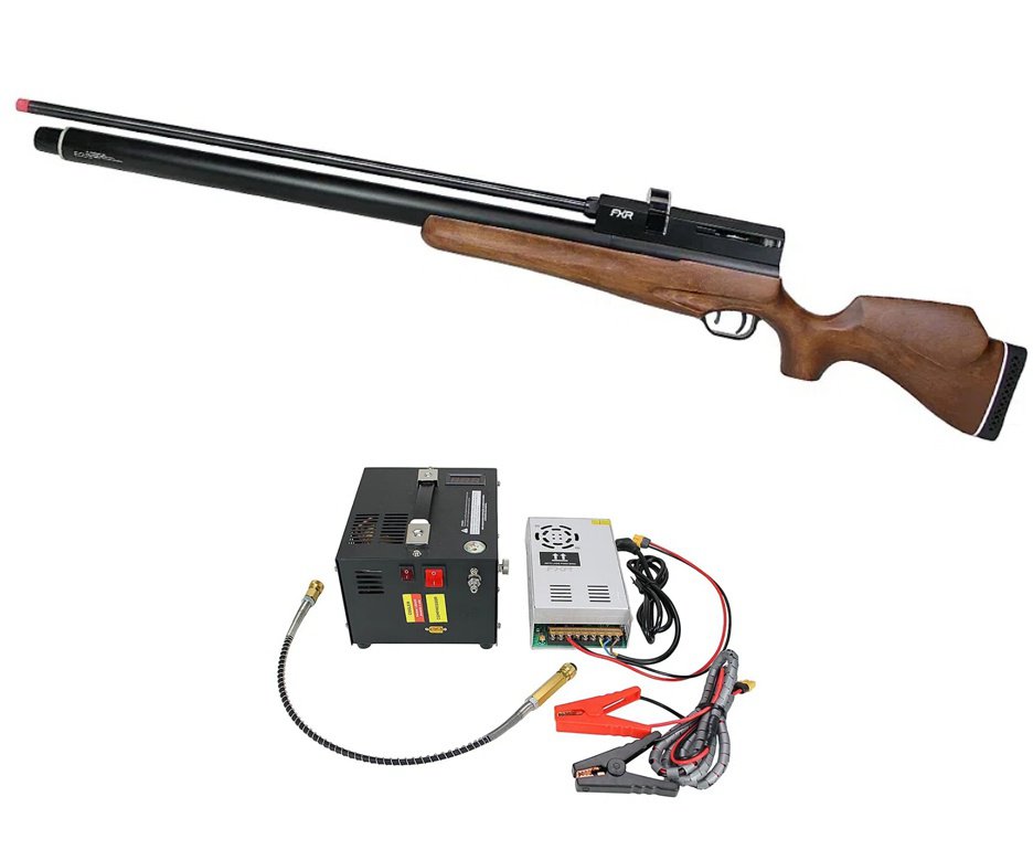 Carabina de Pressão PCP AEA Challenger Nova Big Bore 12,7mm (.50) - FXR + Compressor Portátil Trivolt Compact