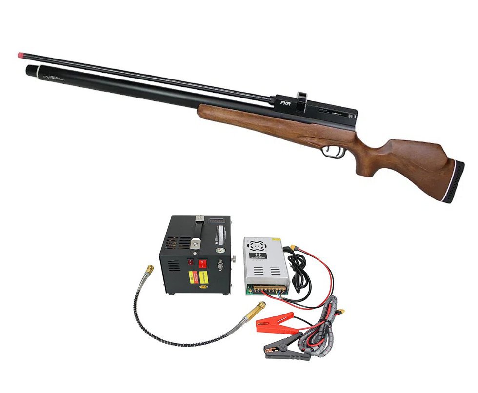 Carabina de Pressão PCP AEA Challenger Nova Big Bore 12,7mm (.50) - FXR + Compressor Portátil Trivolt Compact